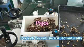 Papa Small P320 Cereal Energy เครื่องขึ้นรูปแท่งวันที่พร้อมระบบแยกแท่ง