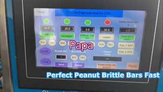 วิดีโอทดสอบสำหรับเครื่องขึ้นรูปและตัดแท่งถั่วลิสงเปราะ Papa Small P320